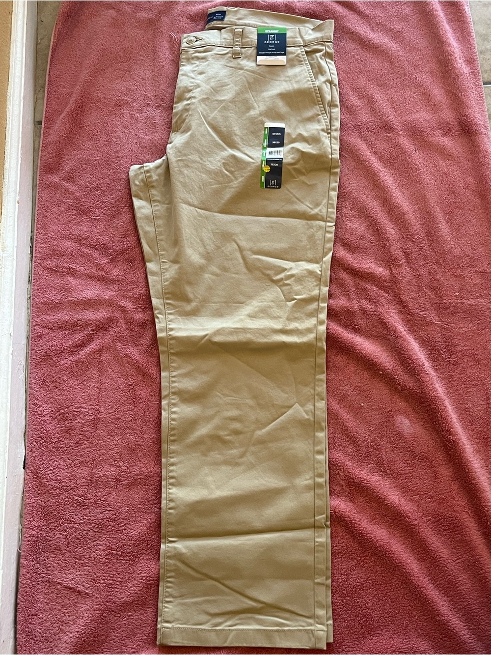 George Men's Tan Chino Pants